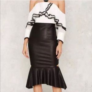 Nasty Gal cut out skirt